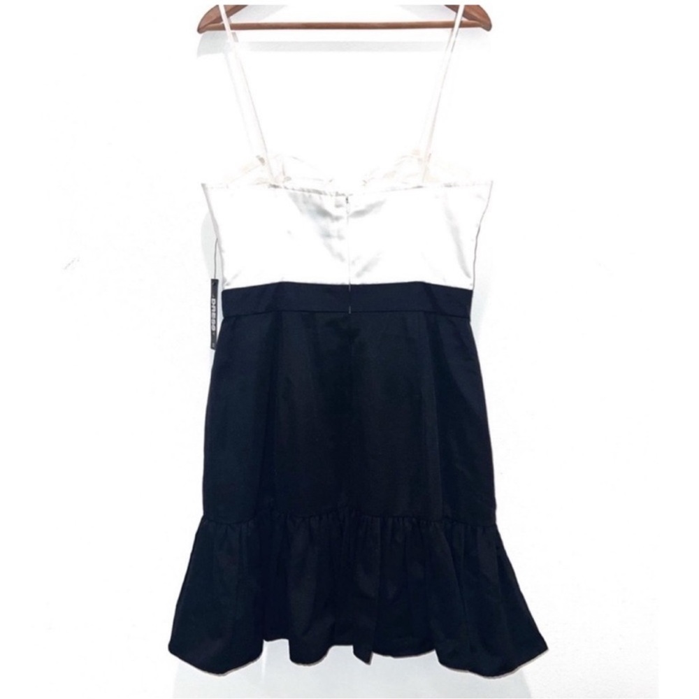 Vintage Y2K Jill Stuart Black White Tuxedo Strapless Bustier Corset Slip Dress - Picture 4 of 10